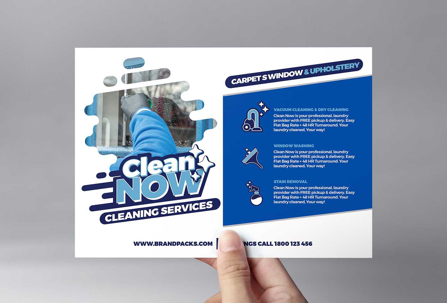 Cleaning Service Flyer Template In Psd, Ai & Vector - Brandpacks Within Cleaning Company Flyers Template