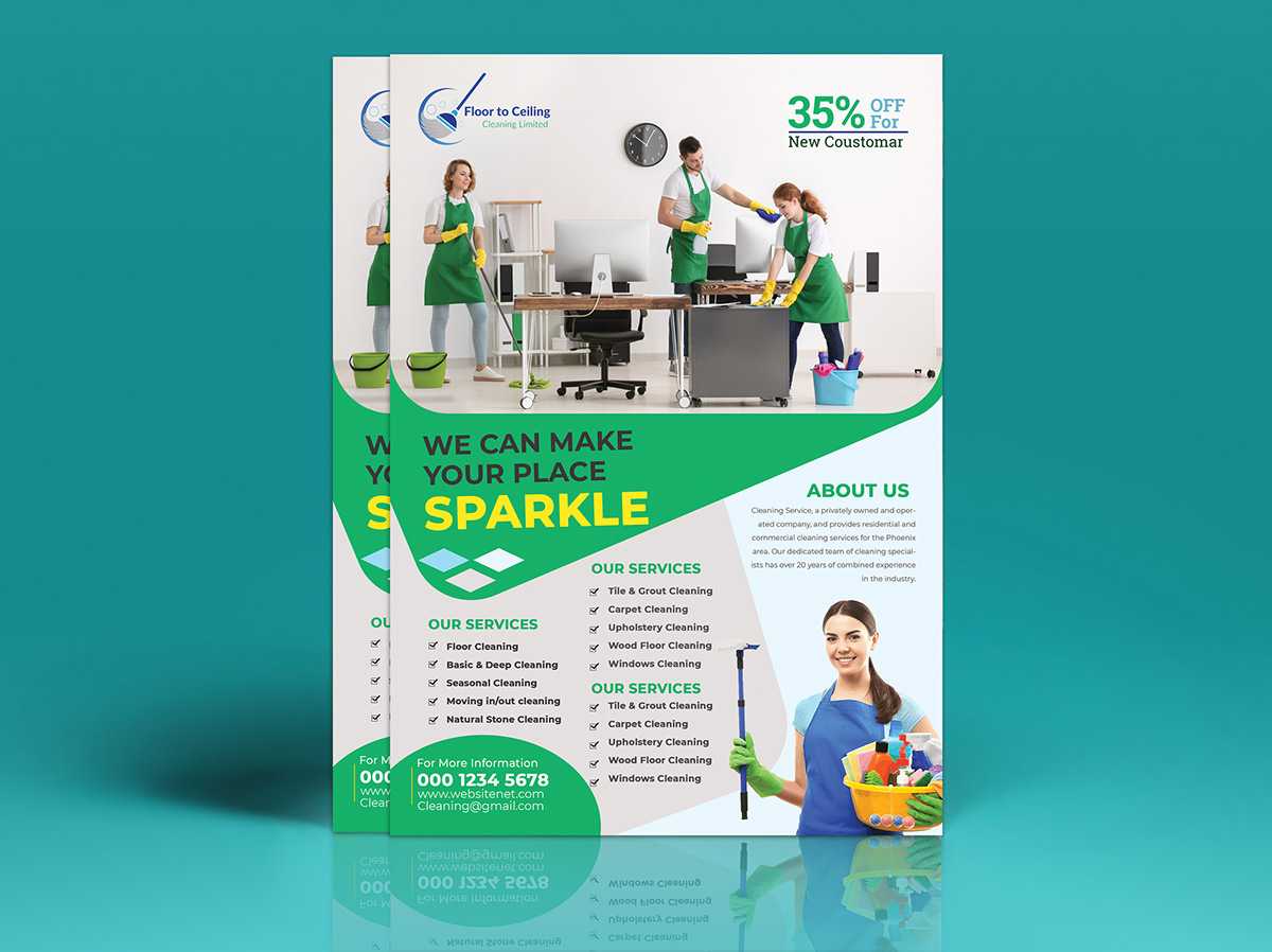 Cleaning Services Flyer Template On Student Show Pertaining To Commercial Cleaning Flyer Templates