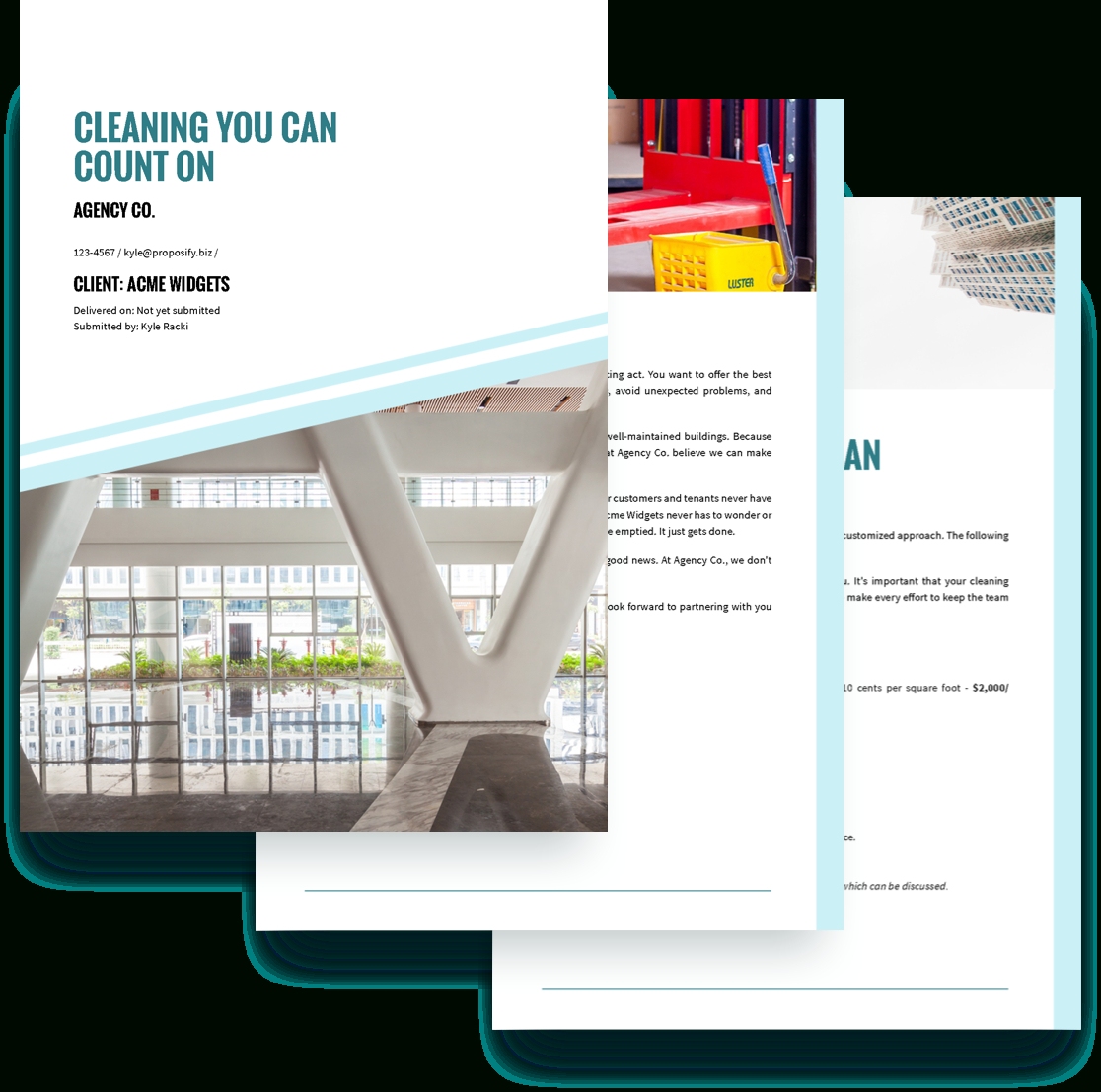 Cleaning Services Proposal Template – Free Sample | Proposify In Free Cleaning Proposal Template