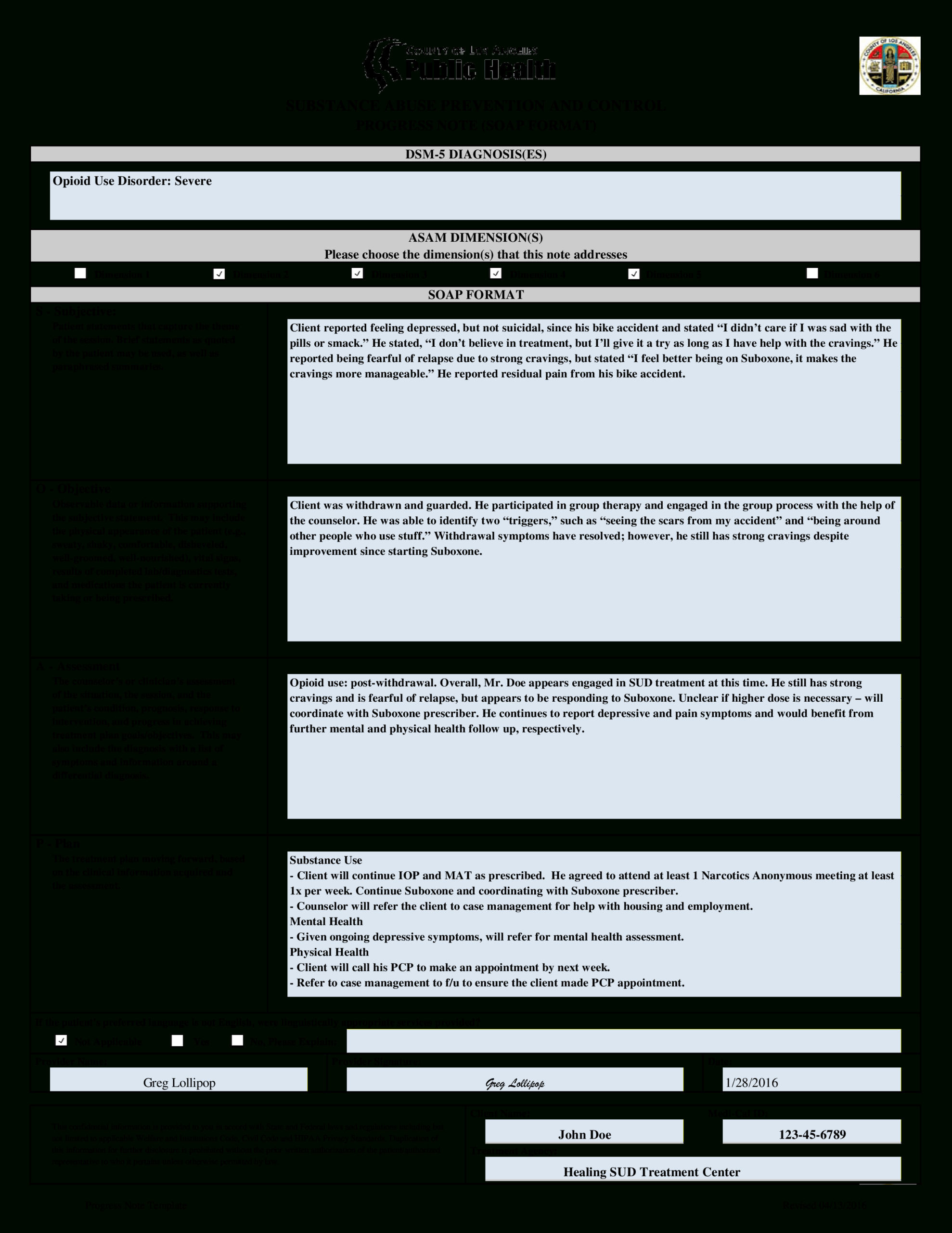 Clinical Progress Note | Templates At Allbusinesstemplates For Daily Progress Note Template