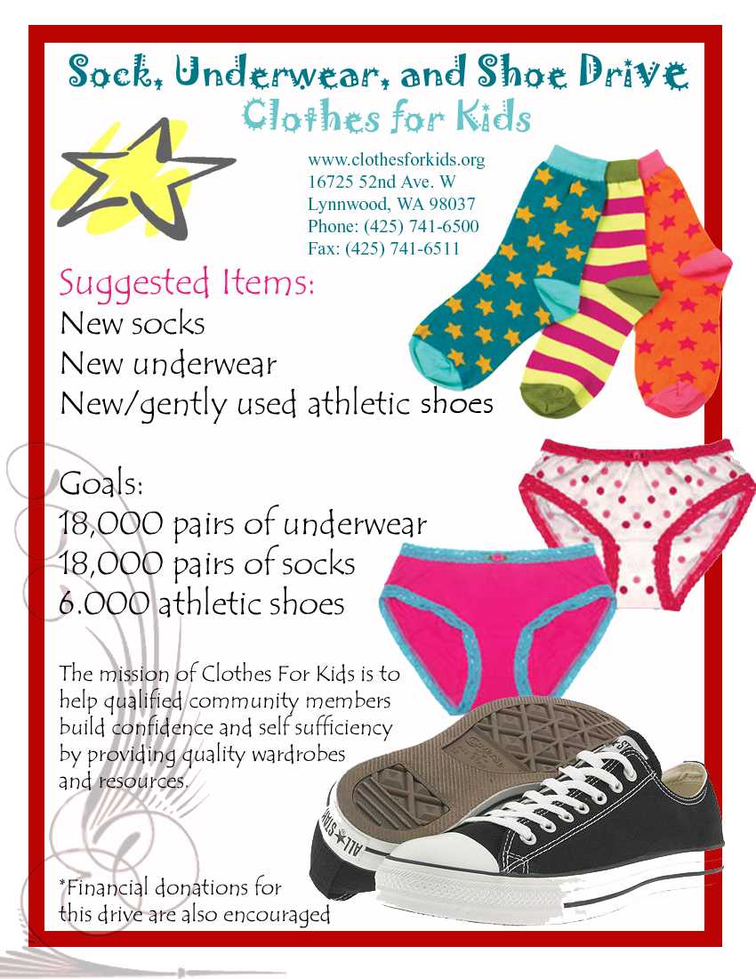 Clothing Drives – Clothes For Kids With Regard To Clothing Drive Flyer Template