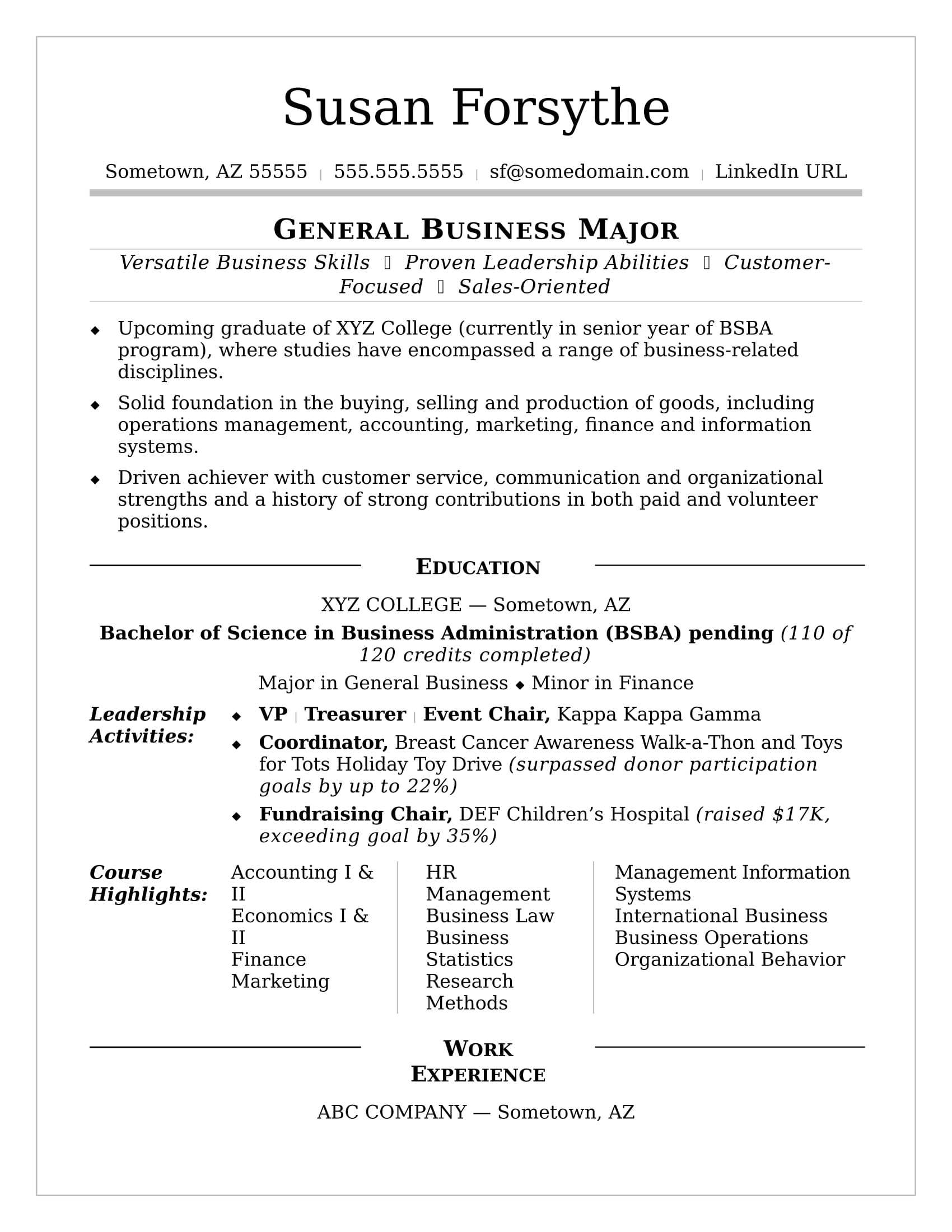 College Resume | Monster Intended For College Student Resume Template Microsoft Word