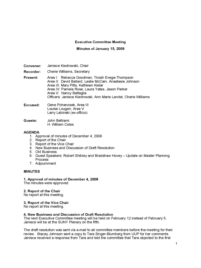 Committee Meeting Minutes Template – 7 Free Templates In Pdf Pertaining To Committee Meeting Minutes Template