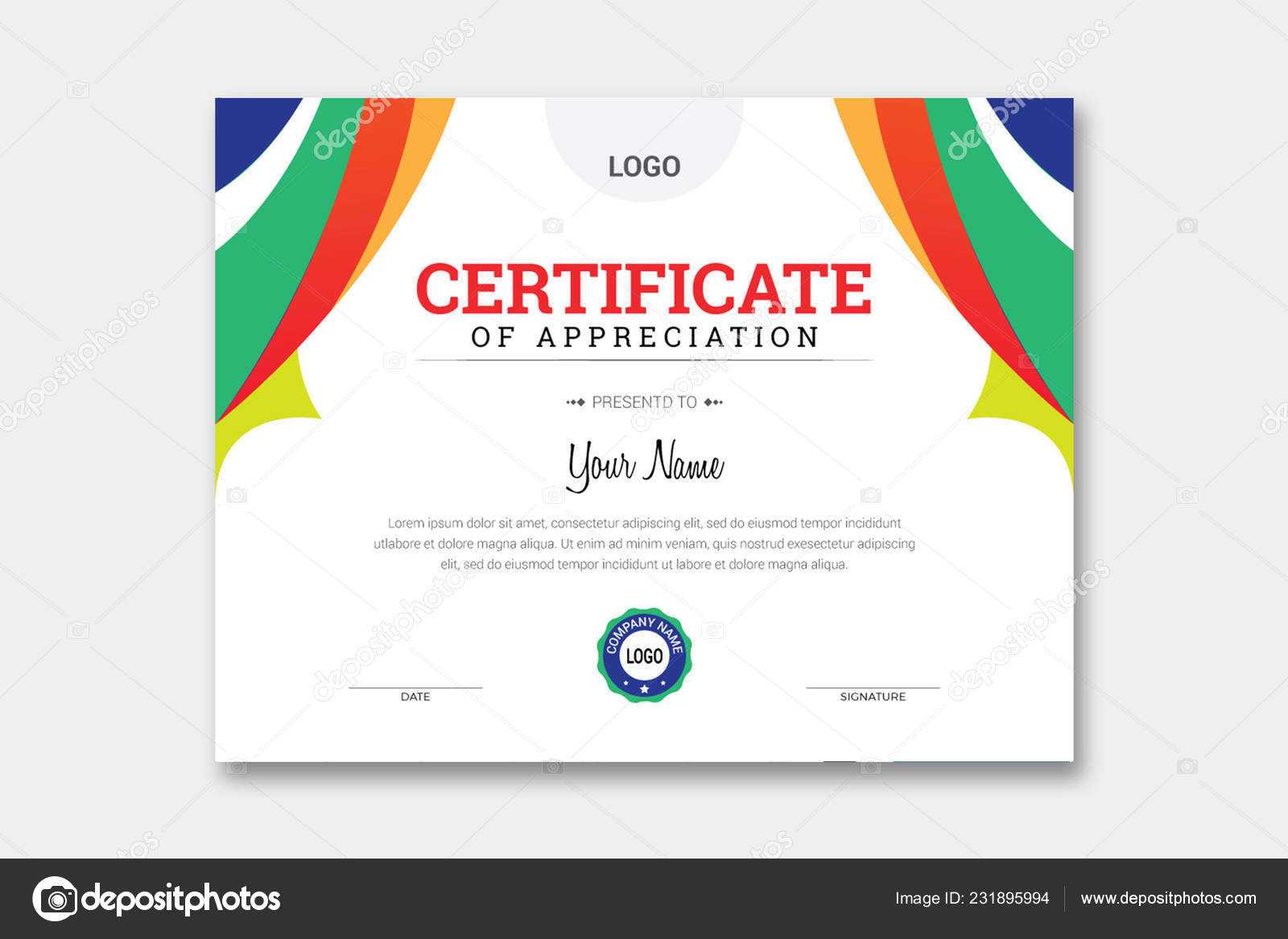 Comp Card Template Psd | Abstract Certificate Template Regarding Comp Card Template Download