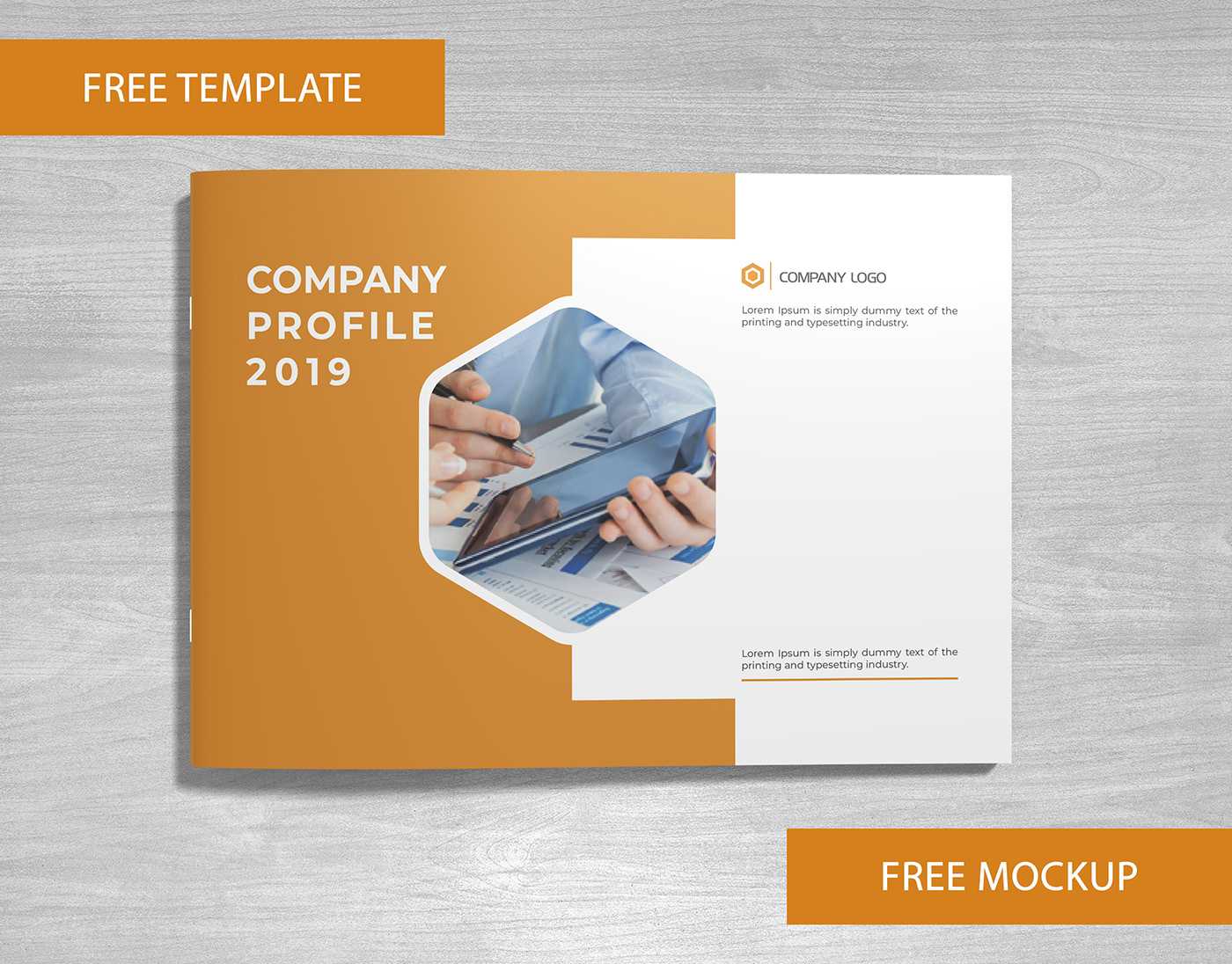 Company Profile Free Template And Mockup Download On Behance Throughout Free Business Profile Template Download