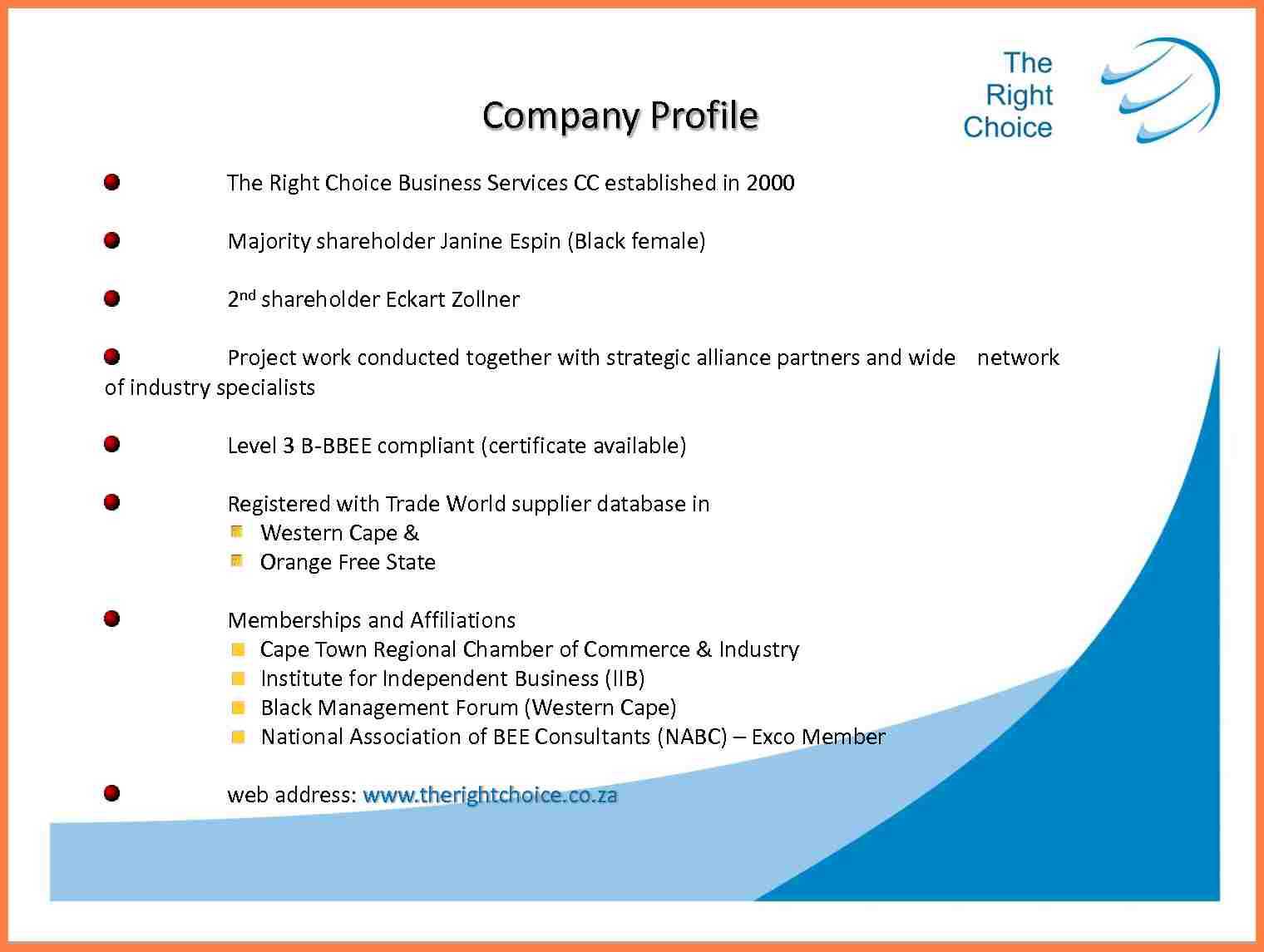 Company Profile Sample For Printing Business | Functional Pertaining To Company Profile Template For Small Business