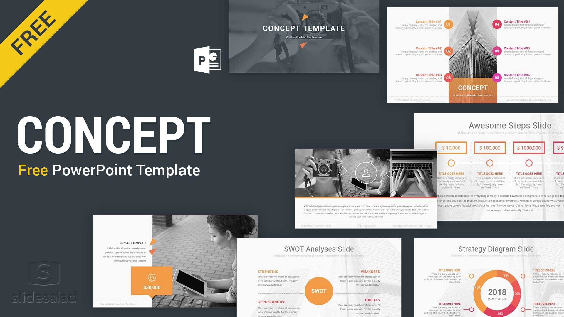 Concept Free Powerpoint Presentation Template – Free Pertaining To Free Powerpoint Presentation Templates Downloads