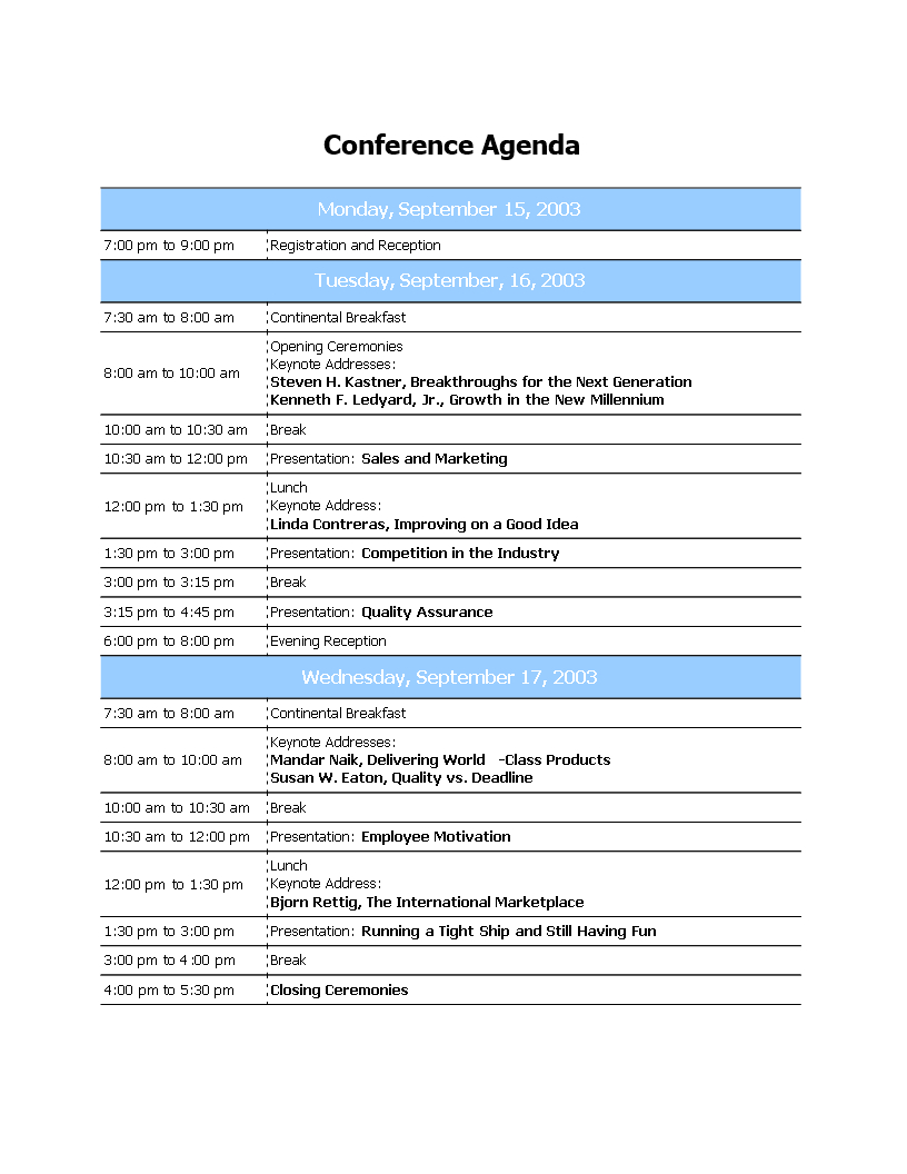 Conference Agenda Template Free Download Call Word Ppt For Event Agenda Template Word