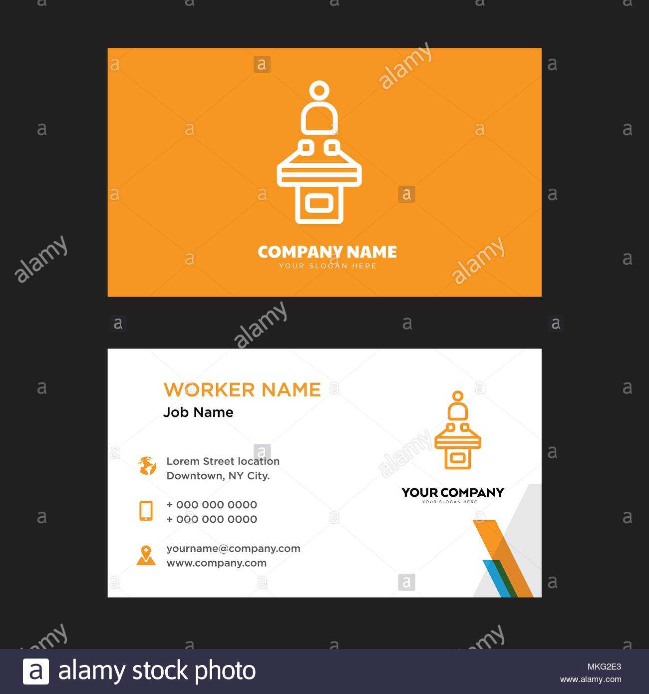 Conference Business Card Design Template, Visiting For Your Within Conference Id Card Template
