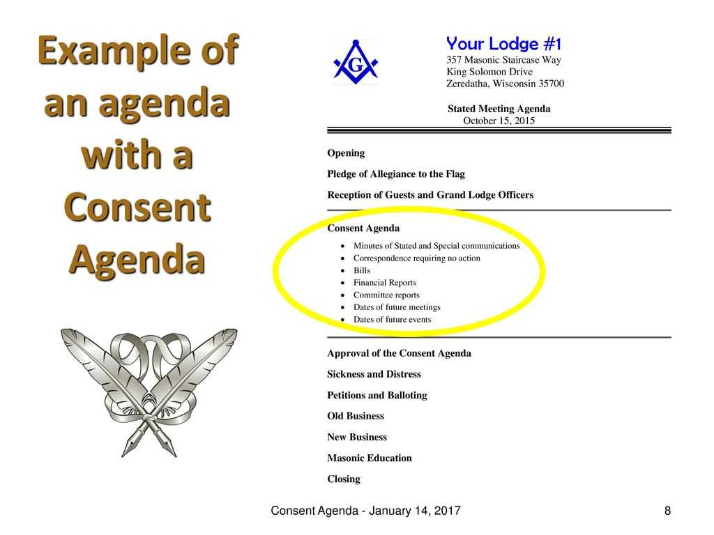 Consent Agenda – January 14, Ppt Download For Consent Agenda Template