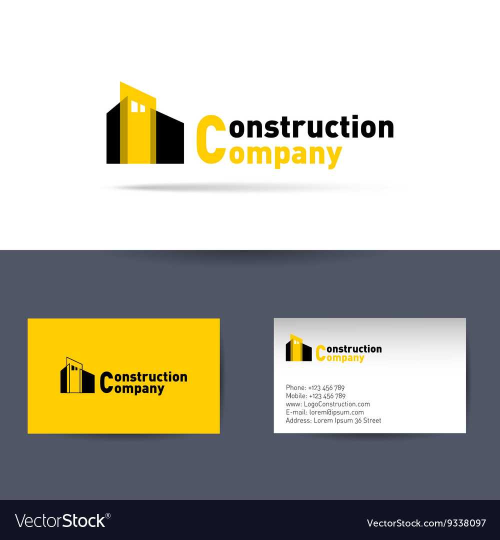 Construction Company Business Card Template In Construction Business Card Templates Download Free