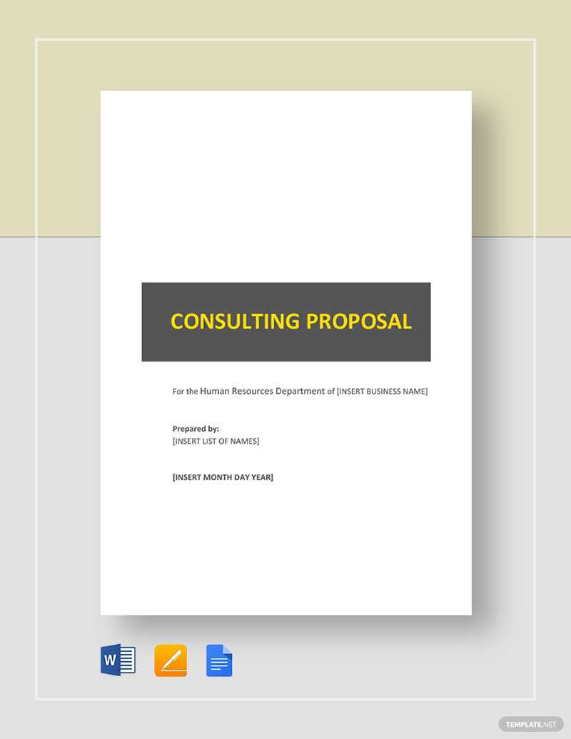 Consulting Proposal Template Examples To Use For Your Clients Inside Consulting Proposal Template Word