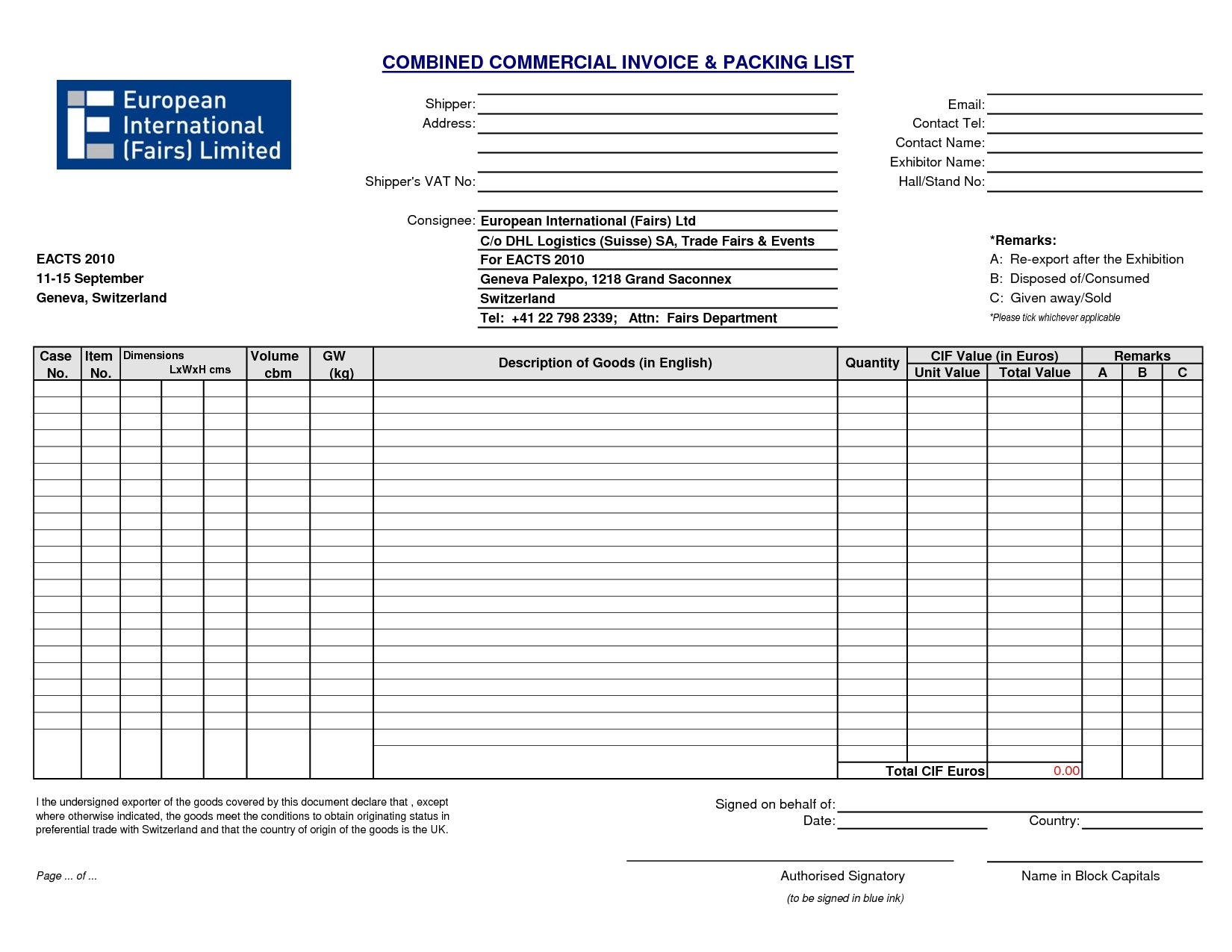 Contoh Format Bill Of Lading | Cover Letter Sample For Job Inside Commercial Invoice Packing List Template