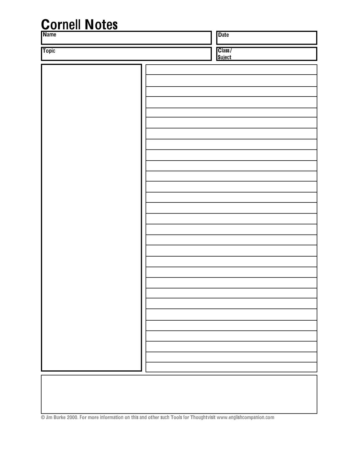 Cornell Notes Template Word Abq2Iv2D – وادي المشمش With Cornell Note Template Word