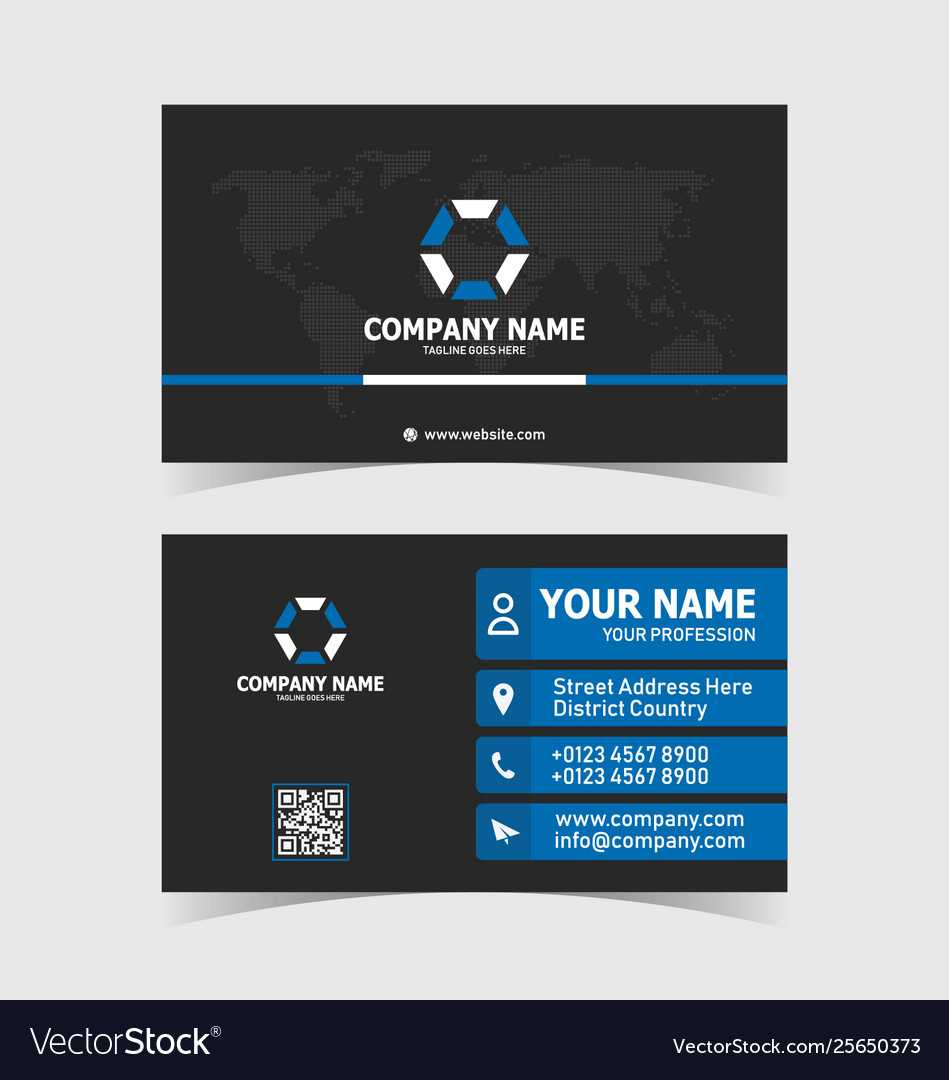 Corporate Business Card Print Template With World With Free Template Business Cards To Print