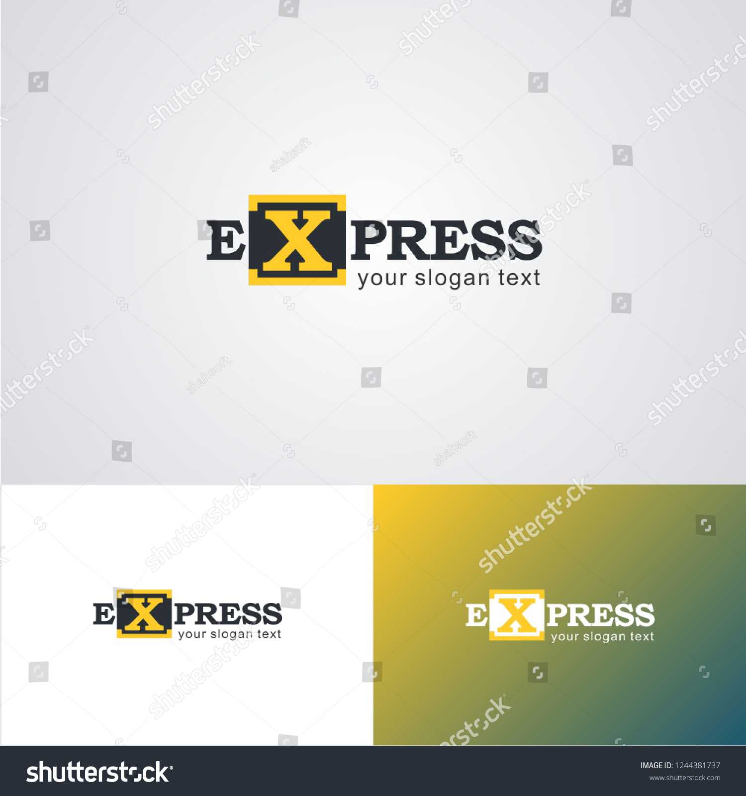 Corporate Express Logo Design Template Stock Vector (Royalty Throughout Corporate Express Templates