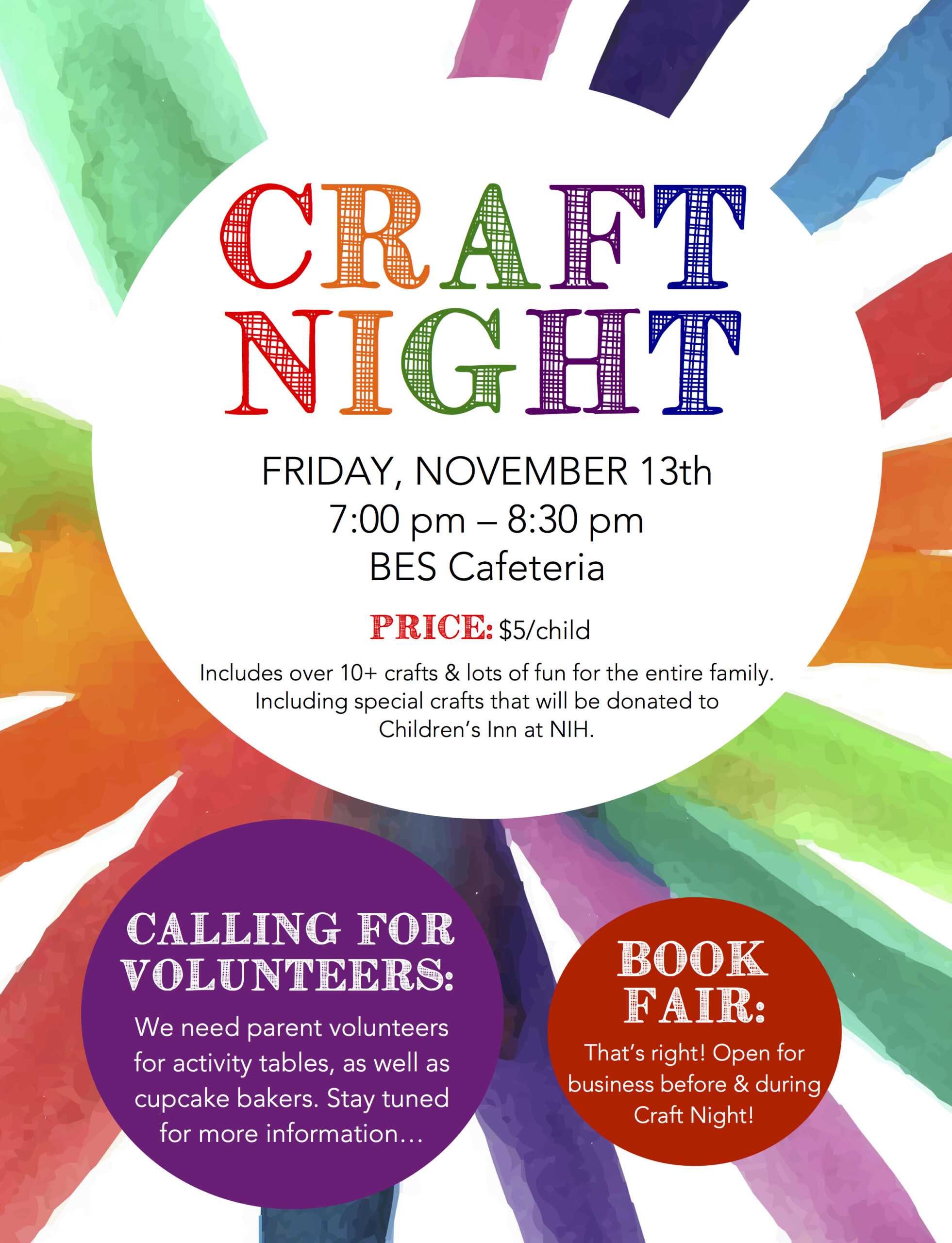 Craft Night Flyer – Horizonconsulting.co For Family Night Flyer Template