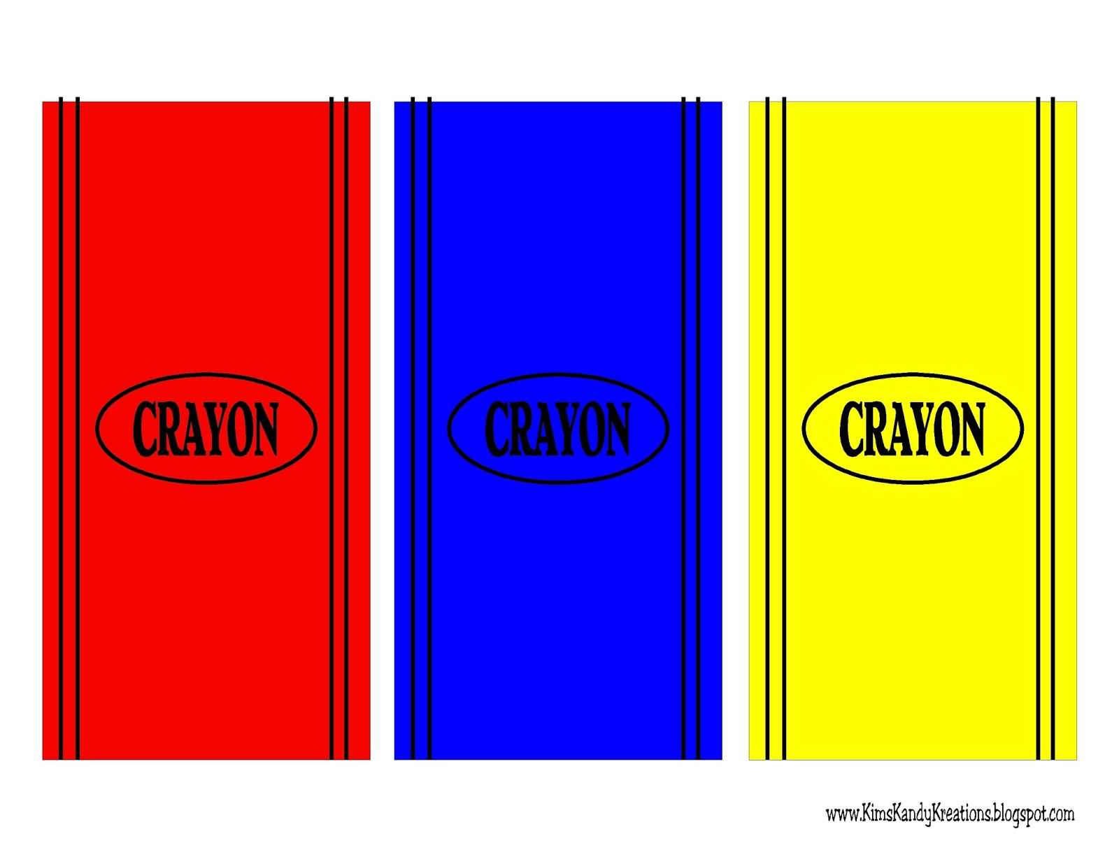 Crayola Crayon Label Template Throughout Crayon Labels Template