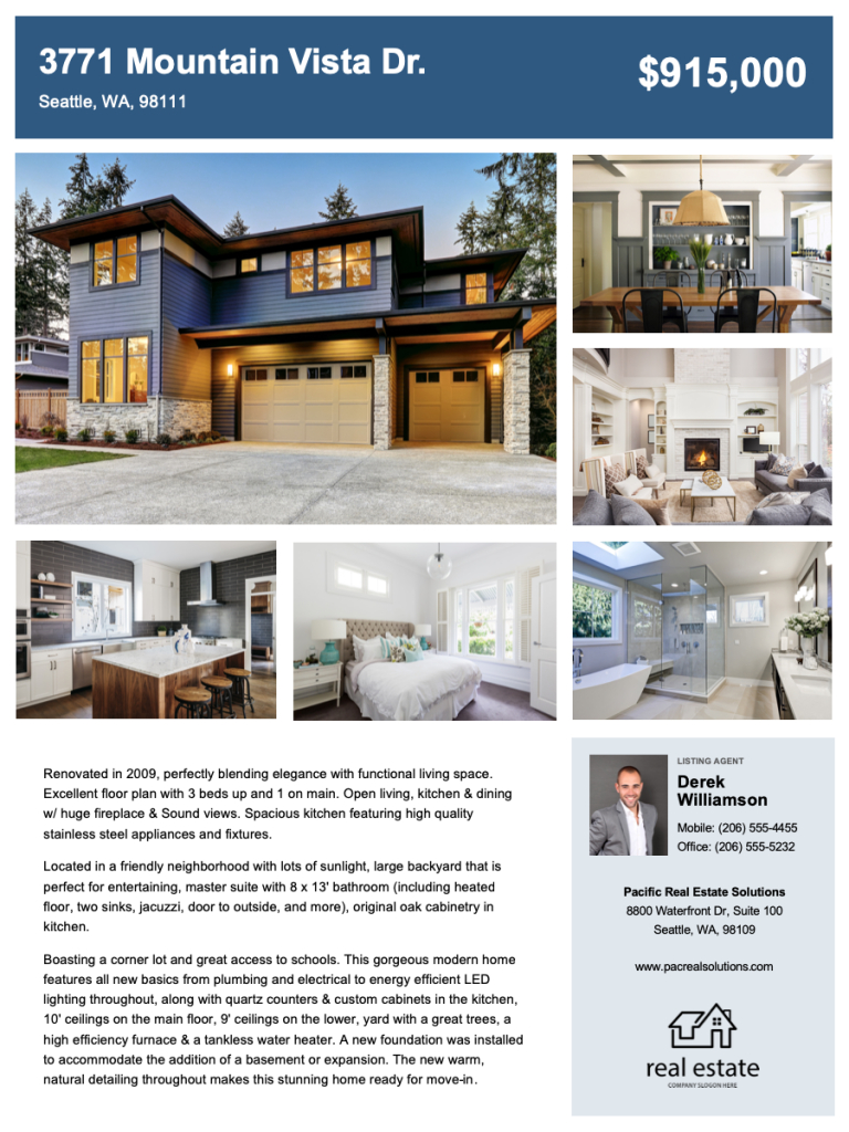 Create Free Real Estate Flyers | Zillow Premier Agent For Free Real Estate Flyer Templates Download