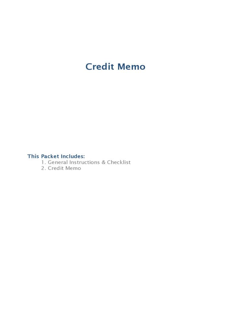Credit Memo Template – 4 Free Templates In Pdf, Word, Excel Inside Credit Note Template On Word Download