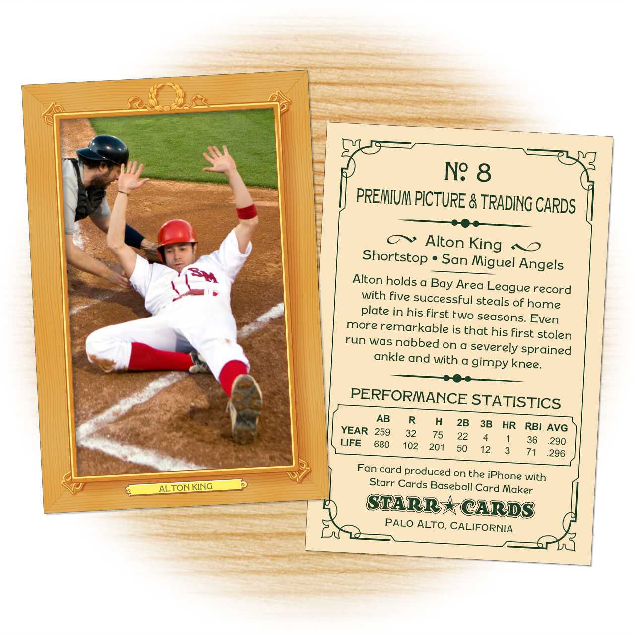 Custom Baseball Cards – Vintage 11™ Series Starr Cards Within Custom Baseball Cards Template