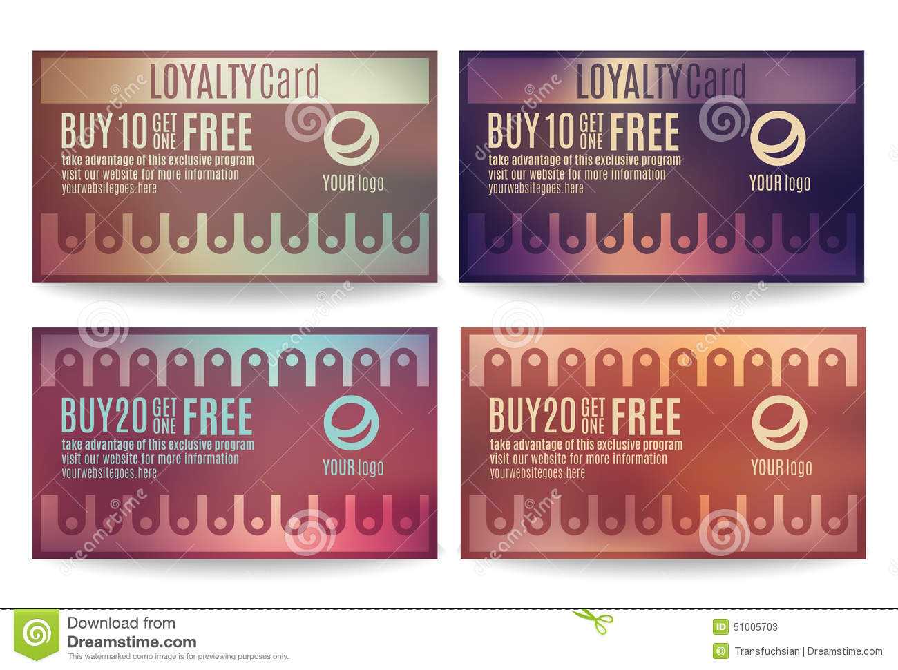 Customer Loyalty Card Templates Stock Vector – Illustration Within Customer Loyalty Card Template Free