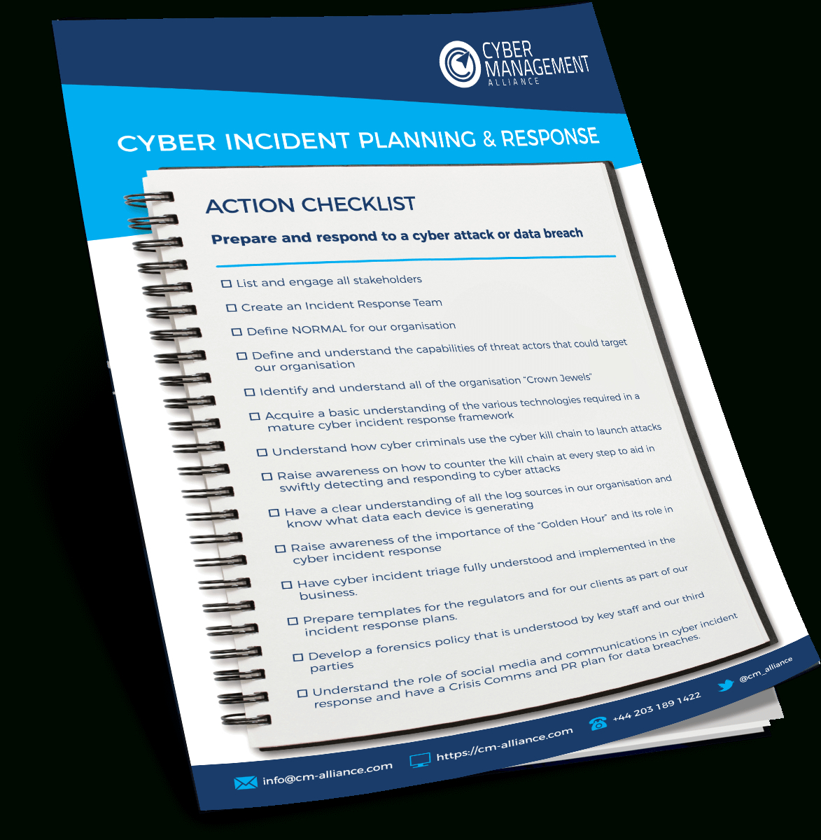 Cyber Incident Planning And Response Checklist Within Cyber Incident Response Plan Template