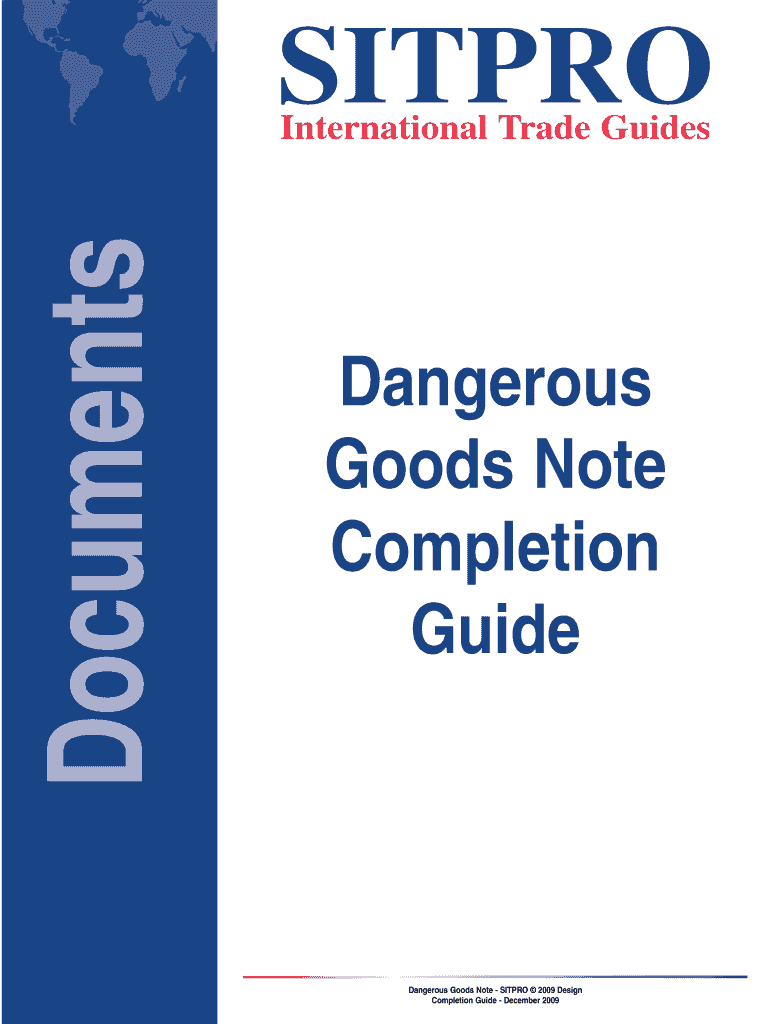 Dangerous Goods Note Template – Fill Online, Printable Pertaining To Dangerous Goods Note Template Word