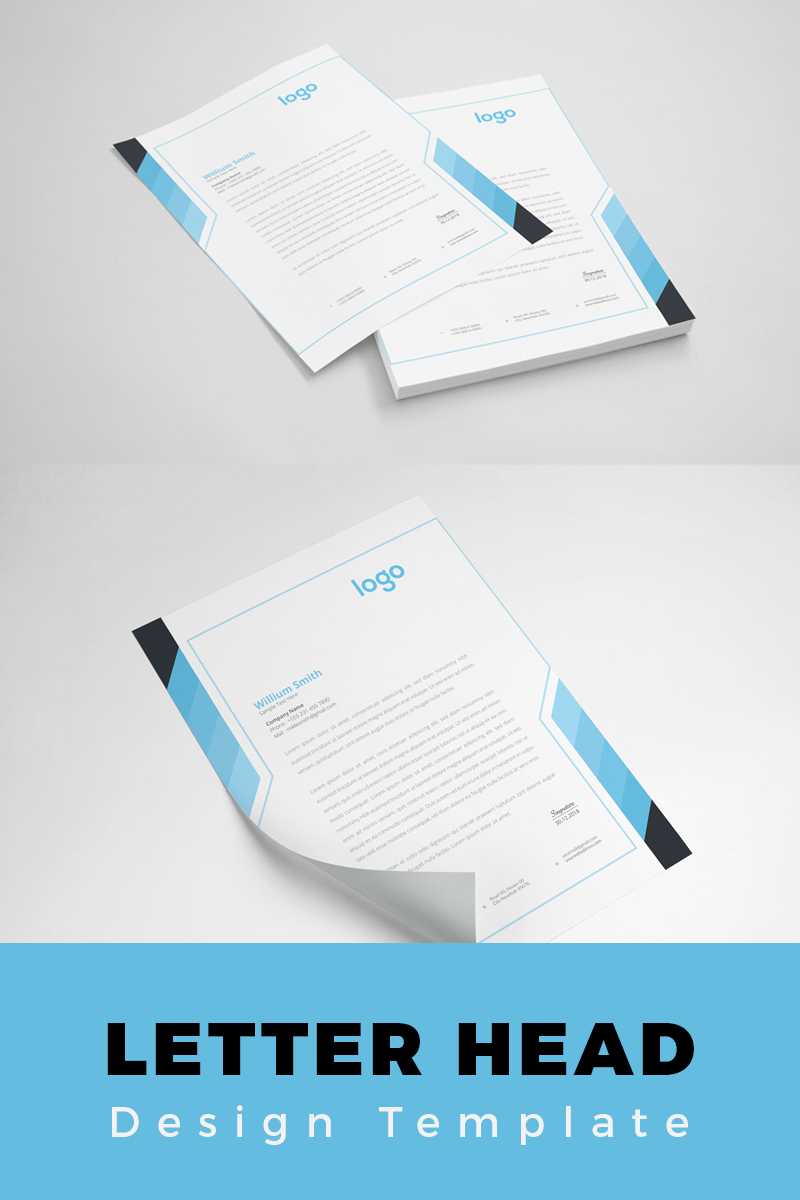 Design Express Blue And Black Letterhead Corporate Identity Template With Corporate Express Templates