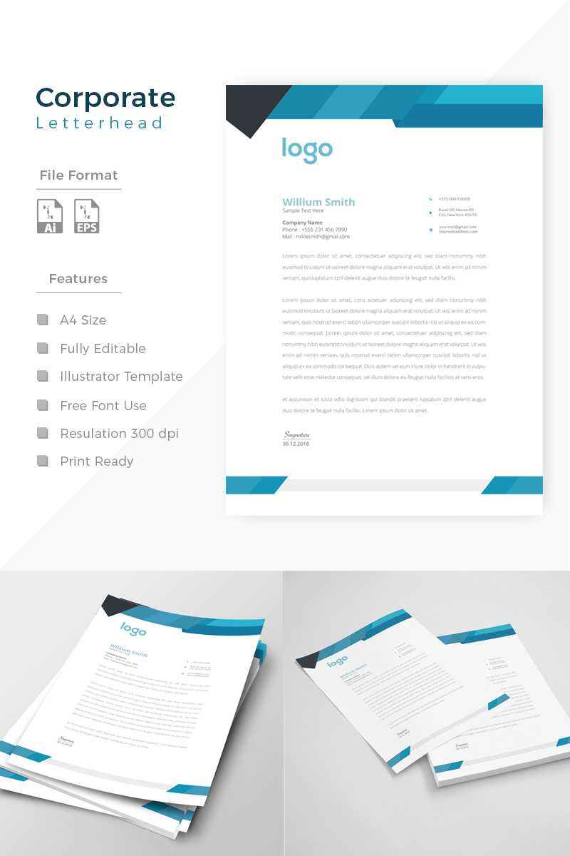 Design Express Clean Letterhead Corporate Identity Template With Regard To Corporate Express Templates