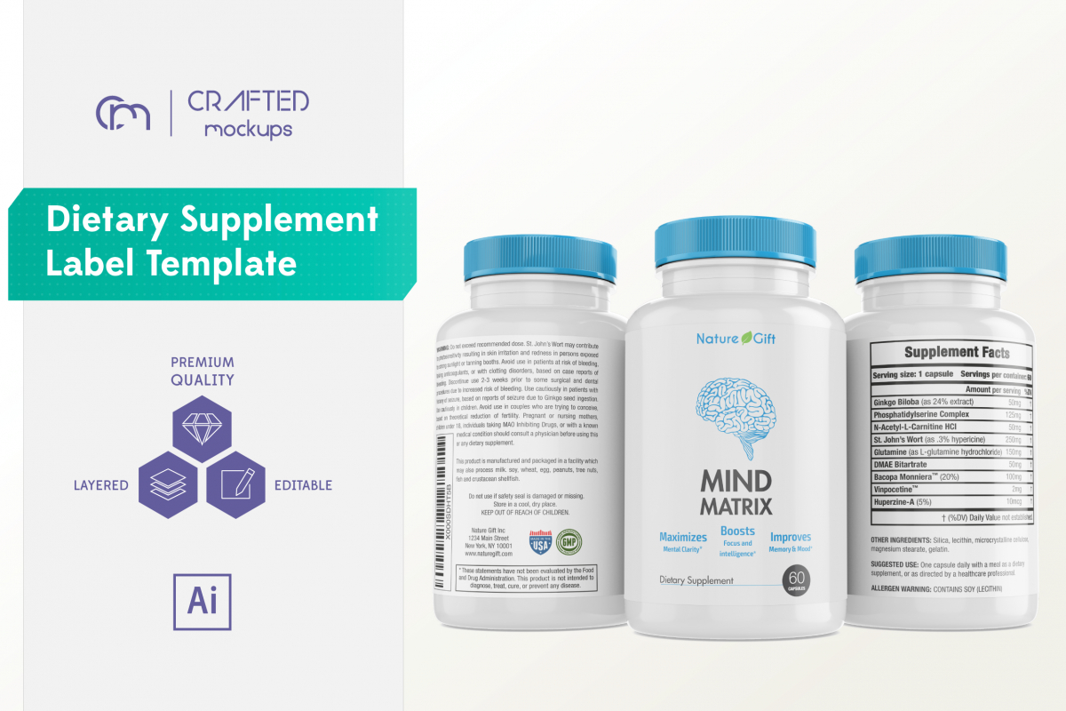 Dietary Supplement Label Template Inside Dietary Supplement Label Template