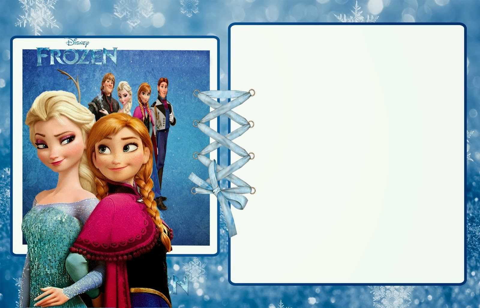 Disney Frozen Birthday Invitation Templates For Frozen Birthday Card Template