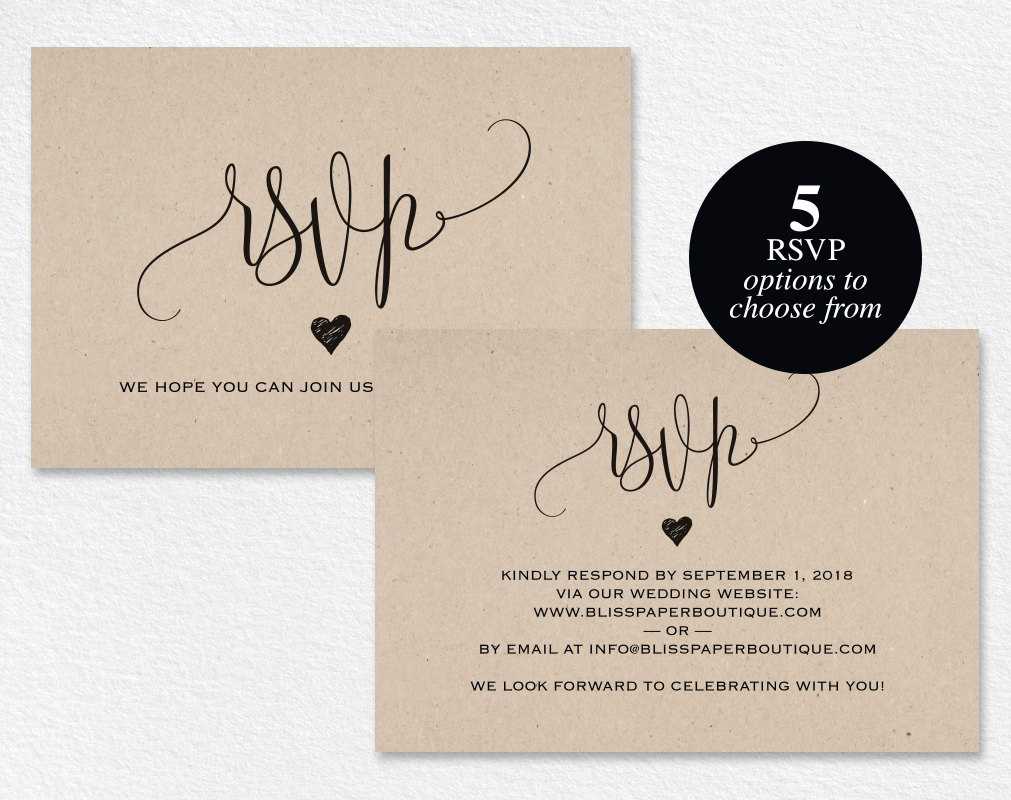 Diy Rsvp Cards For Wedding &nf86 – Advancedmassagebysara Regarding Free Printable Wedding Rsvp Card Templates