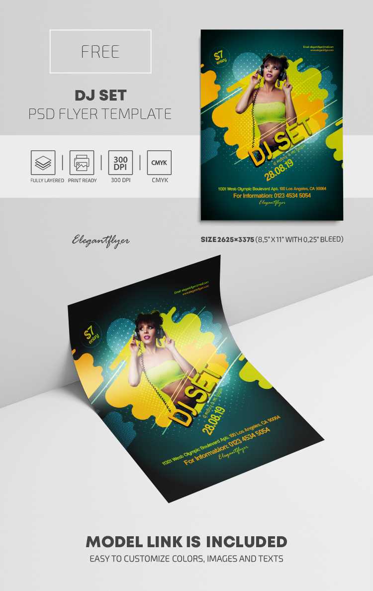 Dj Set – Free Psd Flyer Template With Elegant Flyer Template Free