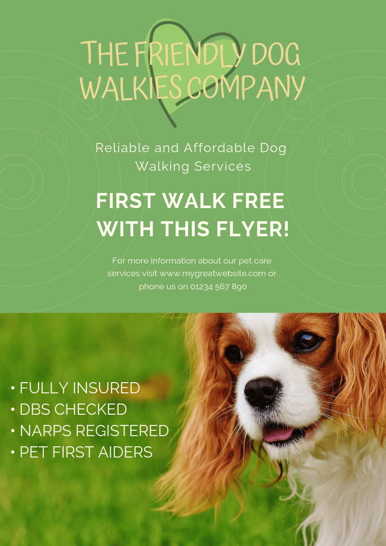 Dog Walking Flyers | More Dog Walking Clients | Pet Care Pertaining To Dog Walking Flyer Template