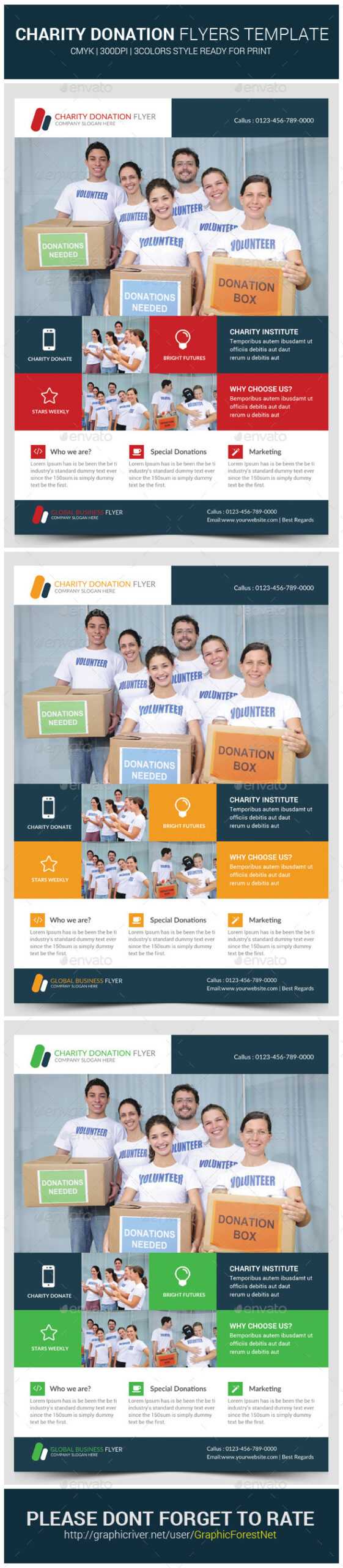 Donation Flyer Graphics, Designs & Templates From Graphicriver In Donation Flyer Template