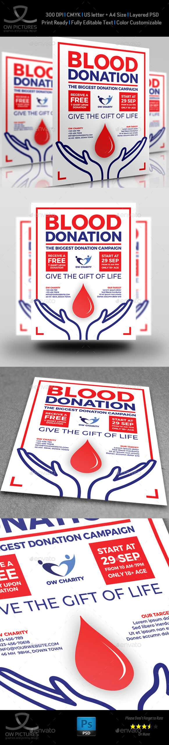 Donation Flyer Graphics, Designs & Templates From Graphicriver With Donation Flyer Template