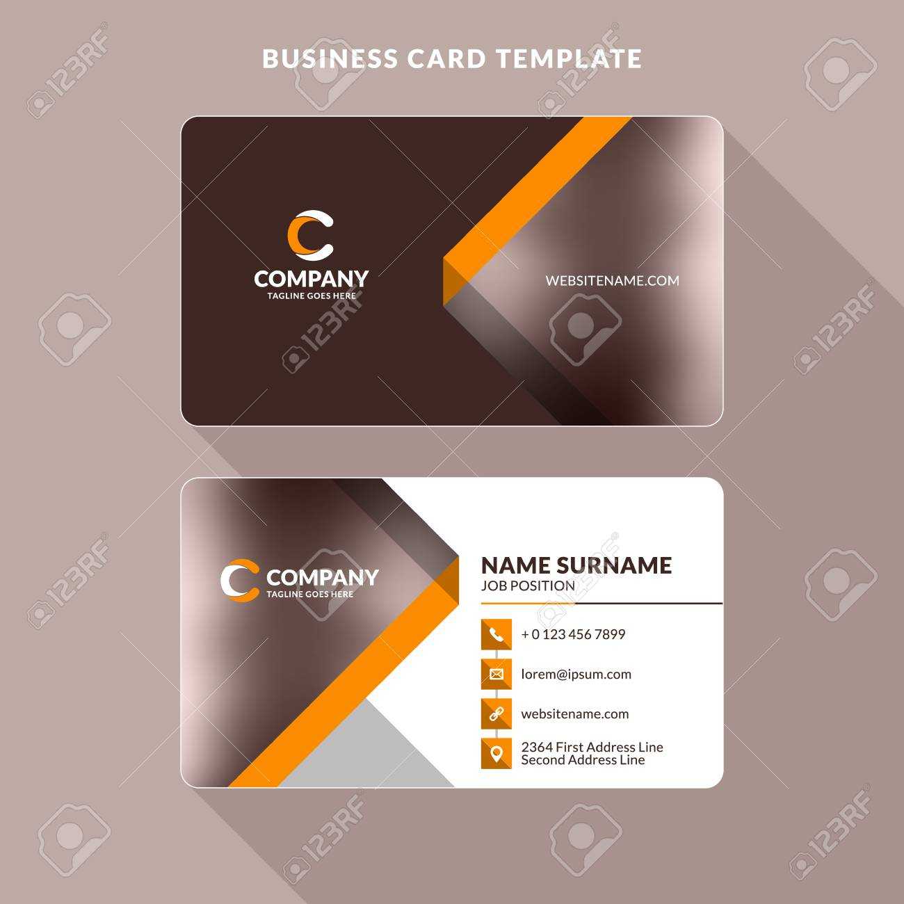 Double Sided Business Cards Templates – Colona.rsd7 Pertaining To Double Sided Business Card Template Illustrator