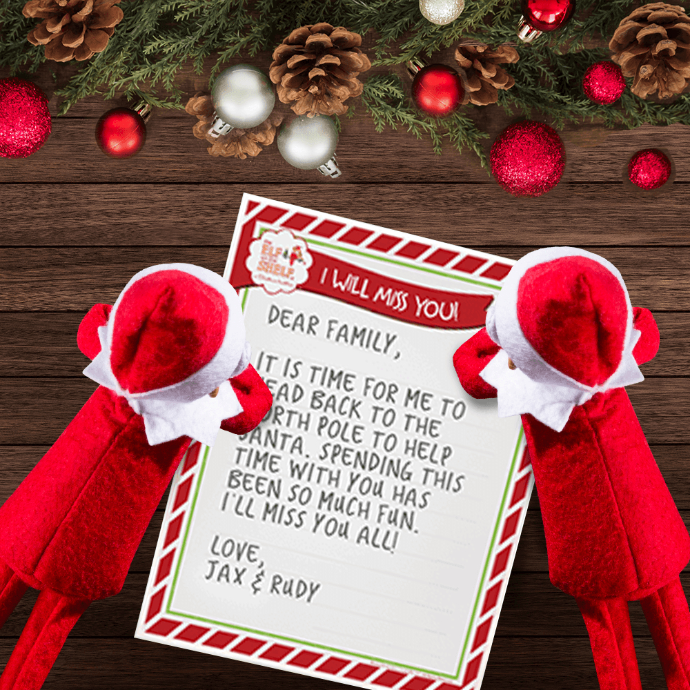Download A Free, Printable Letter From Your Elf | The Elf On For Elf Goodbye Letter Template