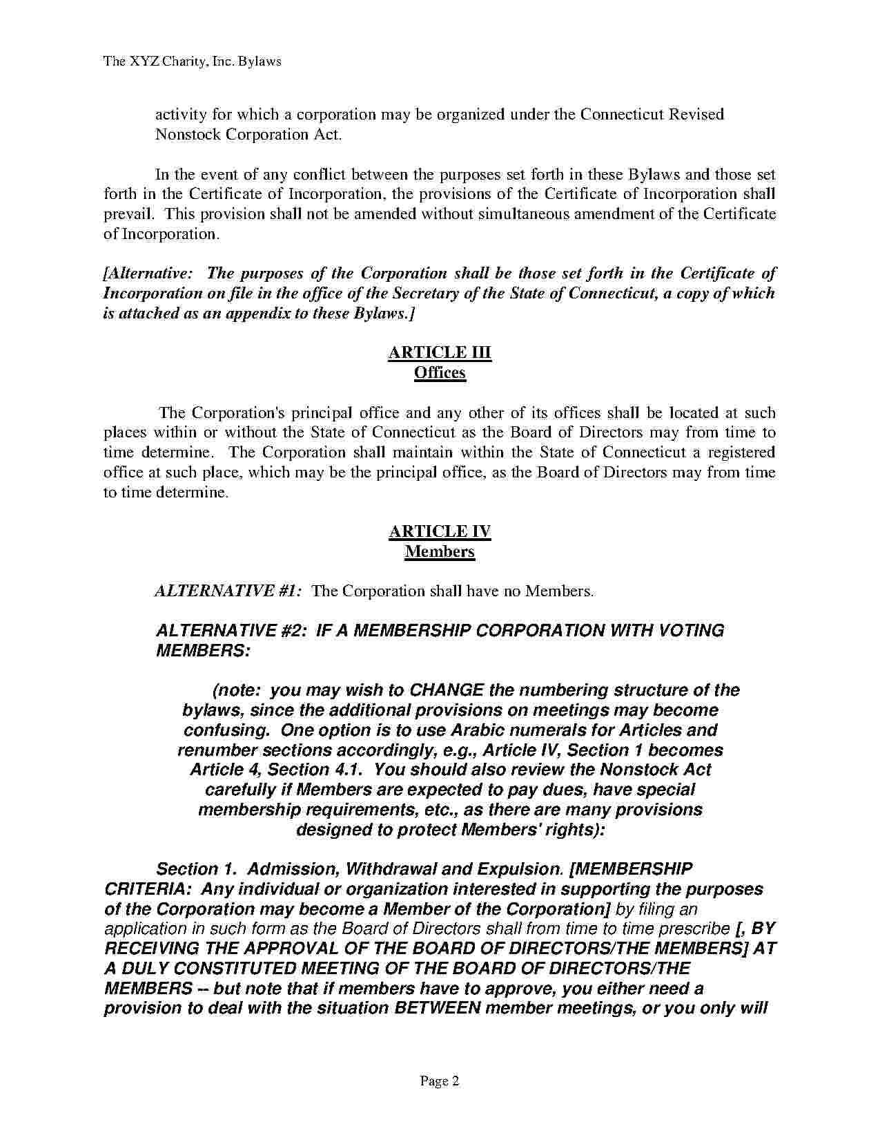 Download Corporate Bylaws Style 6 Template For Free At Inside Corporate Bylaws Template Word