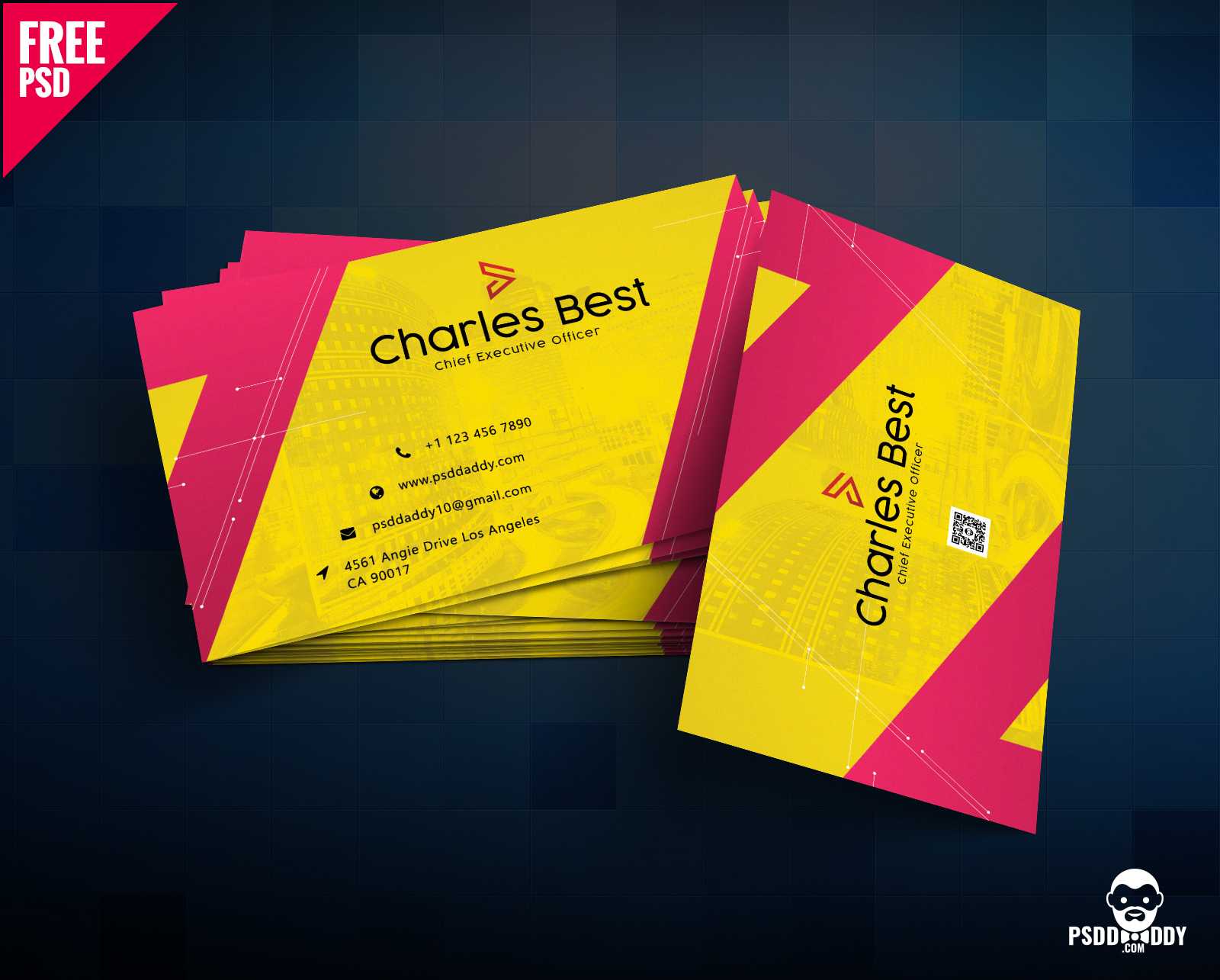 Download] Creative Business Card Free Psd | Psddaddy Within Creative Business Card Templates Psd