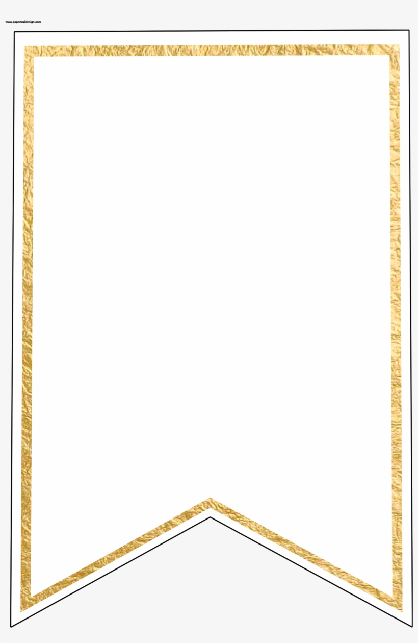 Download Free Png Gold Pennant Banner Blank Template Flag Inside Free Triangle Banner Template