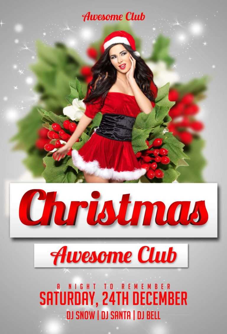 Download The Christmas Free Psd Flyer Template For Photoshop Pertaining To Christmas Brochure Templates Free