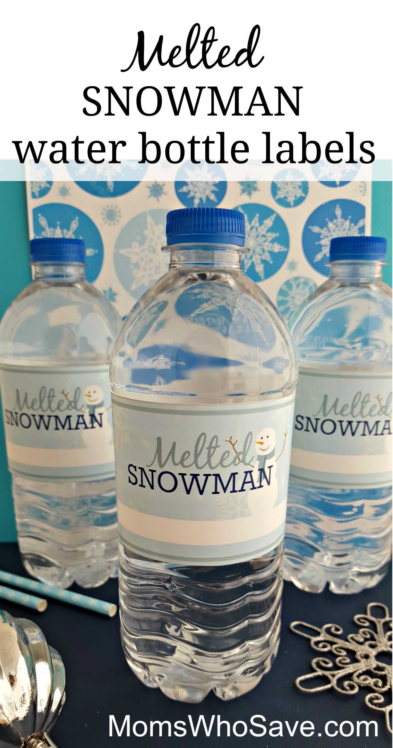 Easy Diy — Free Printable Melted Snowman Water Bottle Throughout Free Printable Water Bottle Label Template
