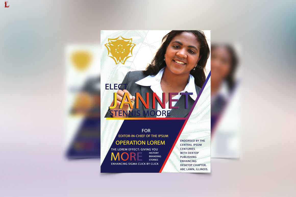 Election Flyer Templateayme Designs | Thehungryjpeg Within Free Election Flyer Template