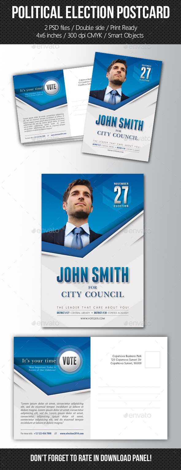 Election Poster Template Graphics, Designs & Templates Regarding Free Election Flyer Template