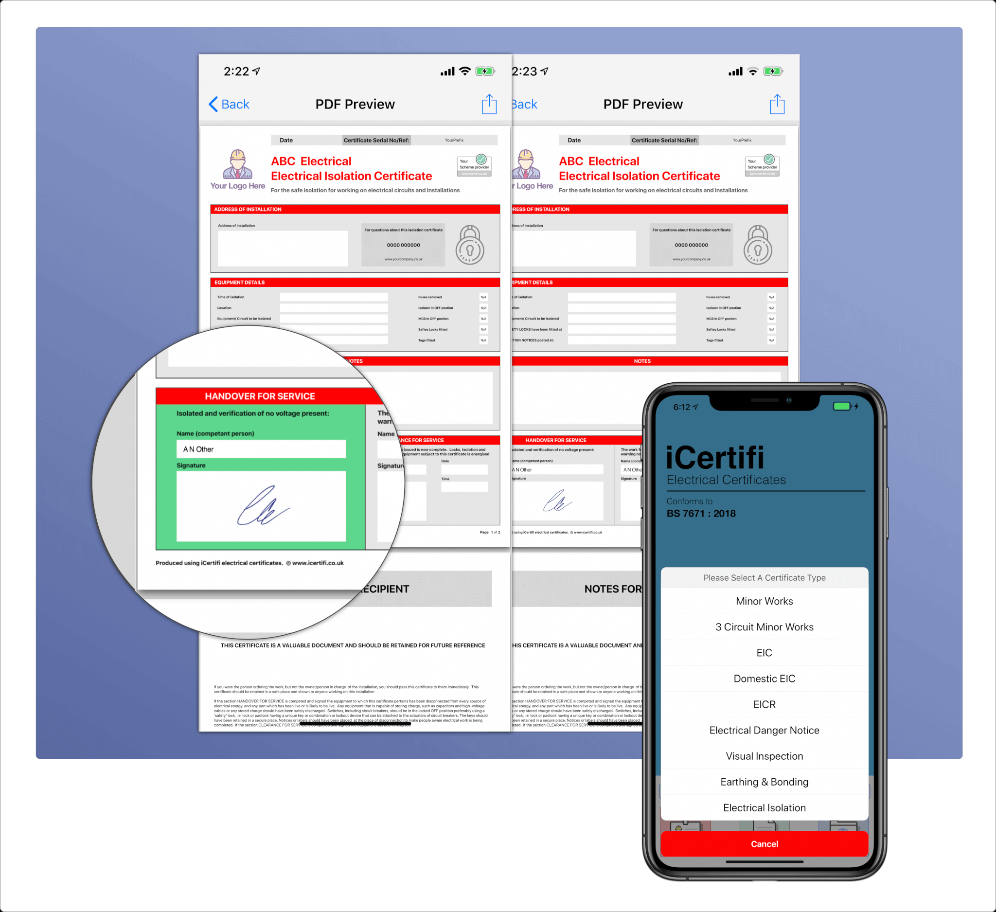 Electrical Isolation Certificate | Send Unlimited For Electrical Isolation Certificate Template