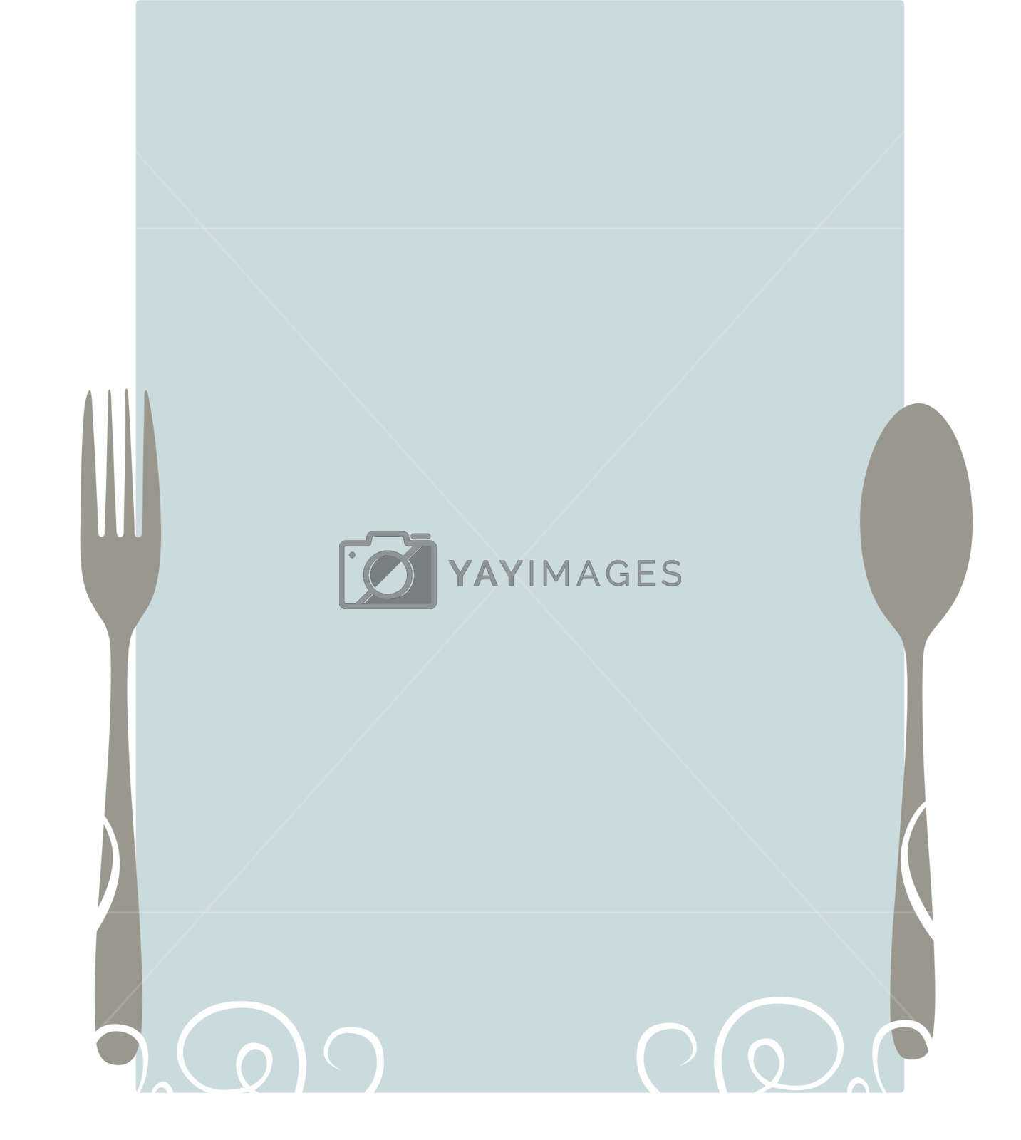Elegant Blank Menu Template Stock Image | Yayimages Inside Empty Menu Template
