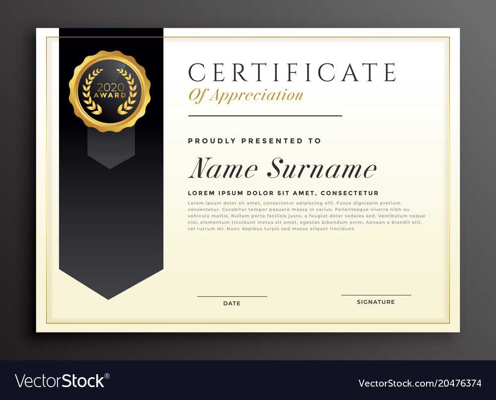 Elegant Diploma Award Certificate Template Design Throughout Design A Certificate Template