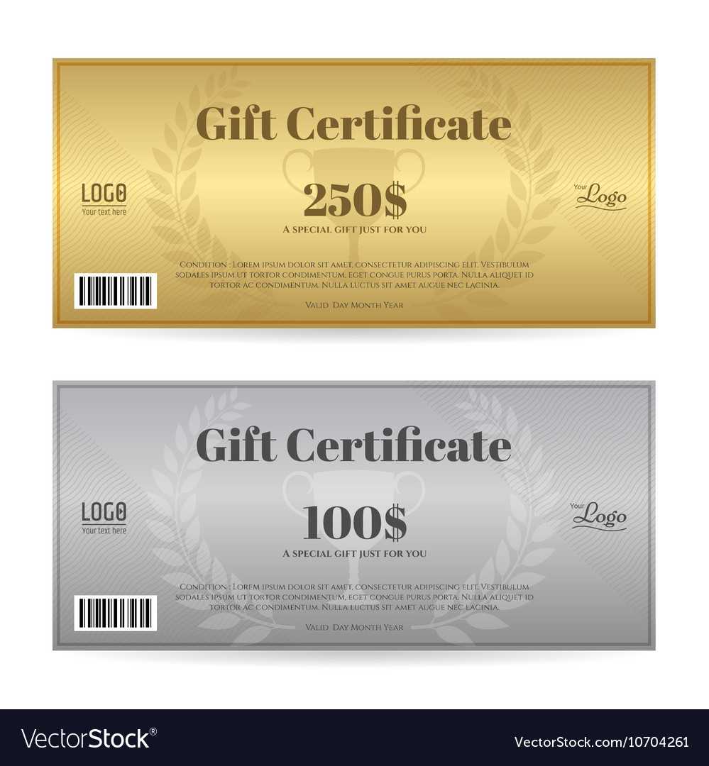 Elegant Gift Certificate Or Gift Voucher Template With Elegant Gift Certificate Template